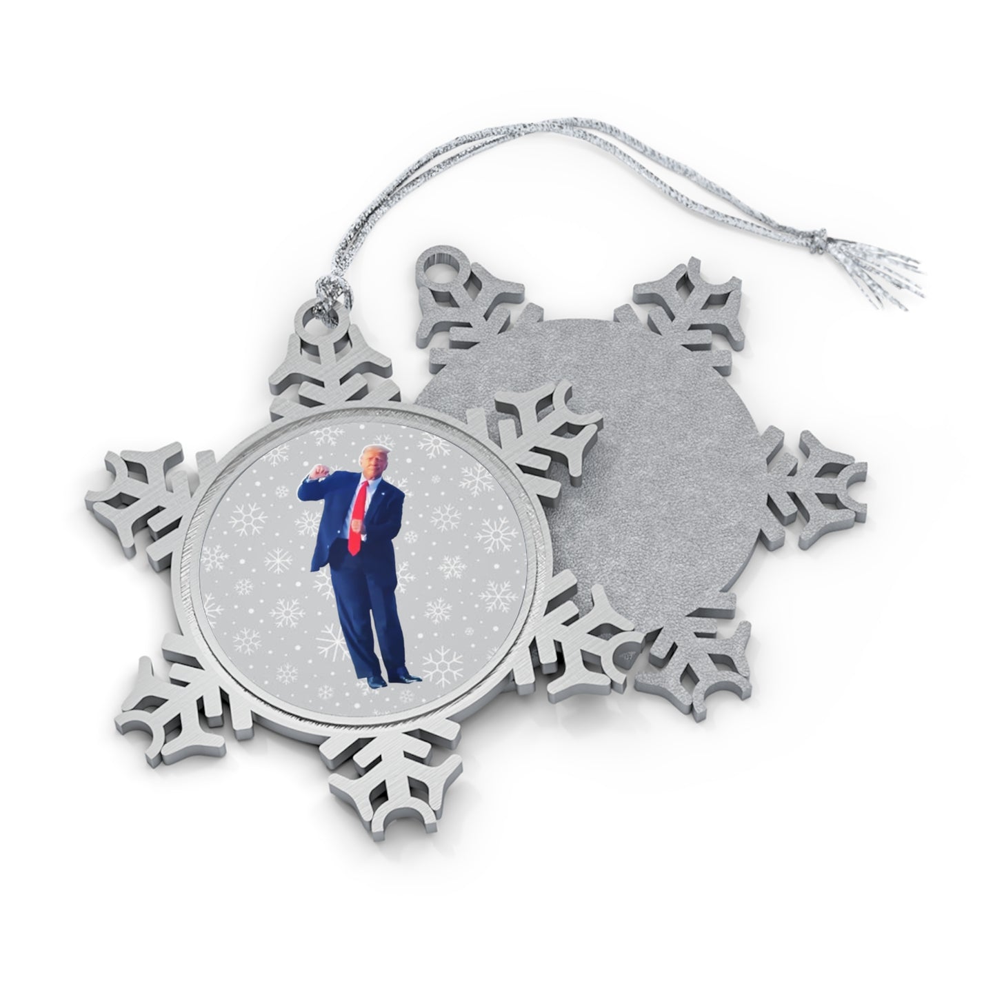 Donald Trump Snowflake Christmas Tree Ornament