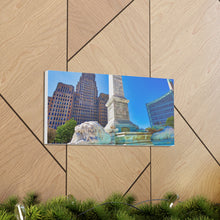 Cargar imagen en el visor de la galería, Lienzo decorativo para pared con diseño de Niagara Square y Buffalo City Hall
