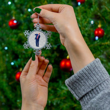 Load image into Gallery viewer, Donald Trump Snowflake Christmas Tree Ornament
