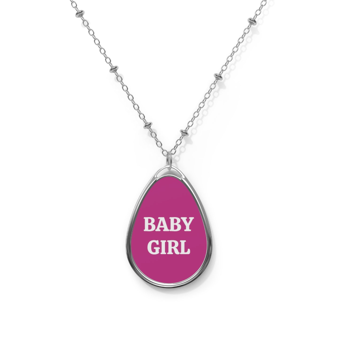 Baby Girl Oval Necklace