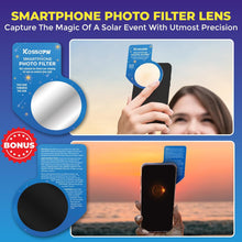Cargar imagen en el visor de la galería, 2024 Total Solar Eclipse Glasses: Certified Safe Viewing with Bonus Photo Filter
