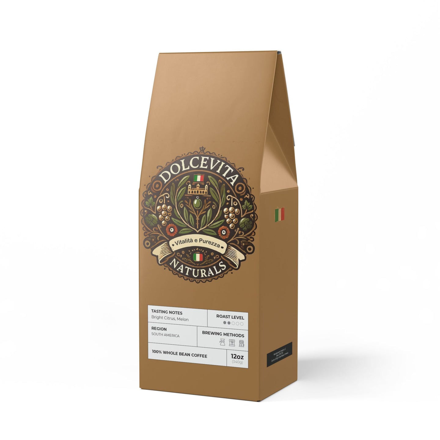 DolceVita Naturals Colombia Single Origin Coffee (Light-Medium Roast)