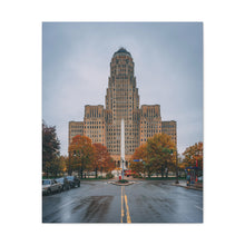 Load image into Gallery viewer, Buffalo City Hall and Street Canvas Wrap Wall Art
