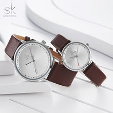 Load image into Gallery viewer, Shengke Couple Leather Band Watch
