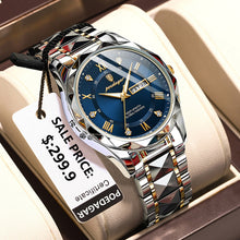 Load image into Gallery viewer, POEDAGAR Wristwatch Waterproof Luminous Date Week Mens Watch
