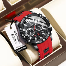 Load image into Gallery viewer, POEDAGAR Casual Silicone Band Quart Mens Watch
