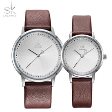 Load image into Gallery viewer, Shengke Couple Leather Band Watch
