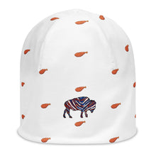 Load image into Gallery viewer, Buffalo Zubaz Logo and Chicken Wing Winter Beanie Hat
