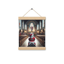 Load image into Gallery viewer, Santa Clause Praying In Church To Jesus Wall Art
