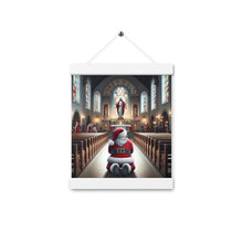 Load image into Gallery viewer, Santa Clause Praying In Church To Jesus Wall Art
