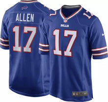 Load image into Gallery viewer, Josh Allen Buffalo Bills Jersey - Available in Home Blue or Away White

