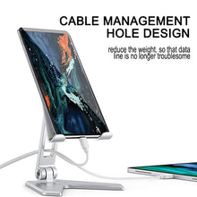 Cargar imagen en el visor de la galería, Metal Foldable Tablet Tabletop Vertical Stand with Adjustable Angle_8
