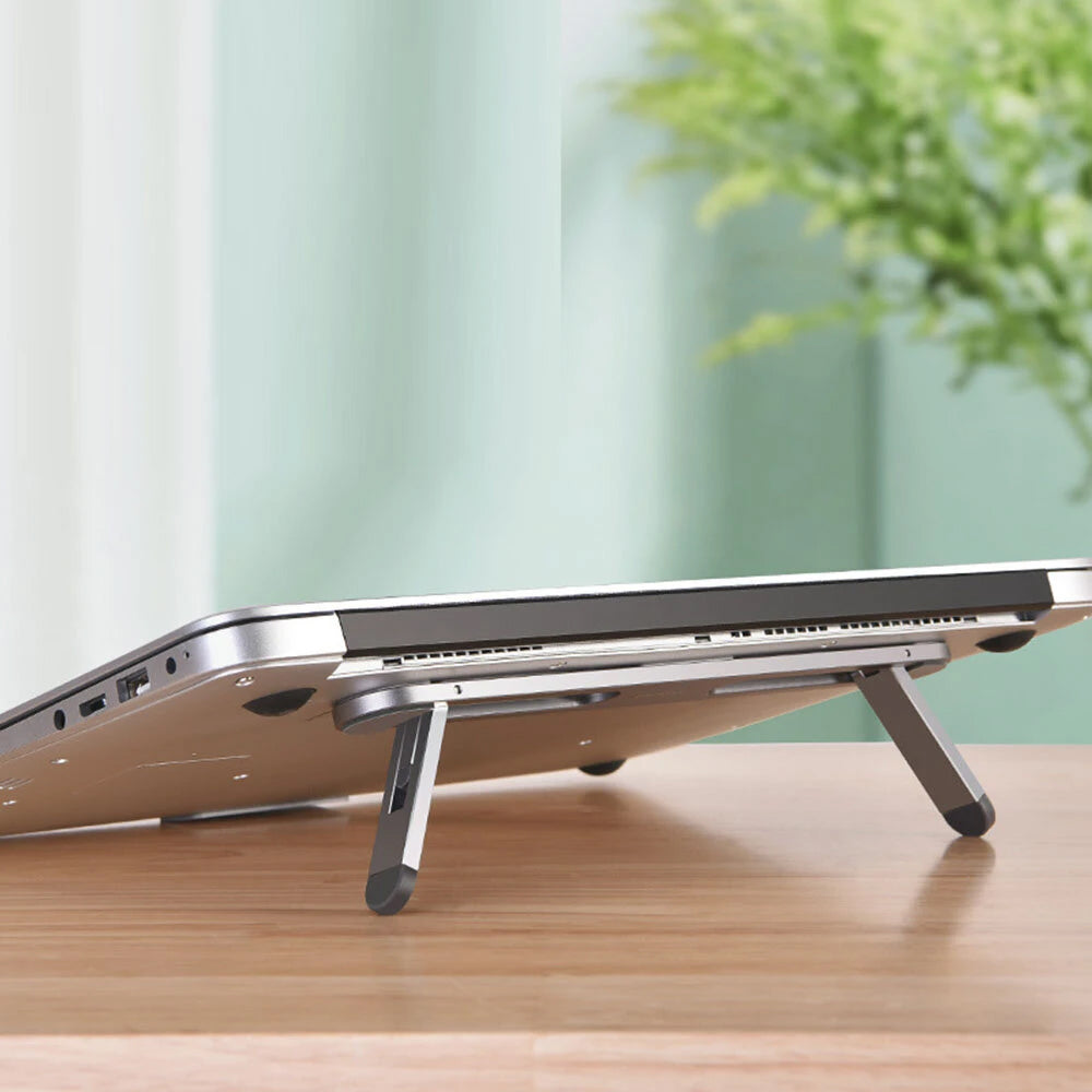Ergonomic Foldable Aluminum Laptop Cooling Stand and Holder_0
