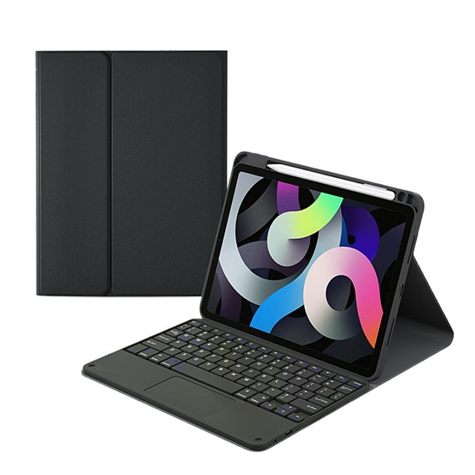 USB Rechargeable iPad Keyboard Case with Mouse and Backlight_0
