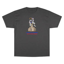 Load image into Gallery viewer, Josh Allen Leap Over Buffalo City Hall - Champion T-Shirt
