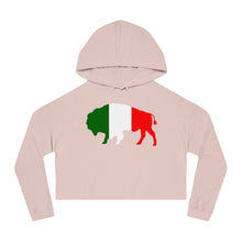 Load image into Gallery viewer, Italy Buffalo - Women’s Cropped Hoodie
