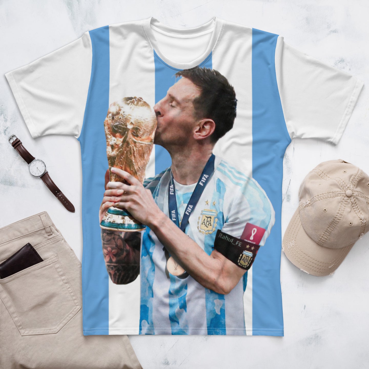 Camiseta Argentina Mundial Messi
