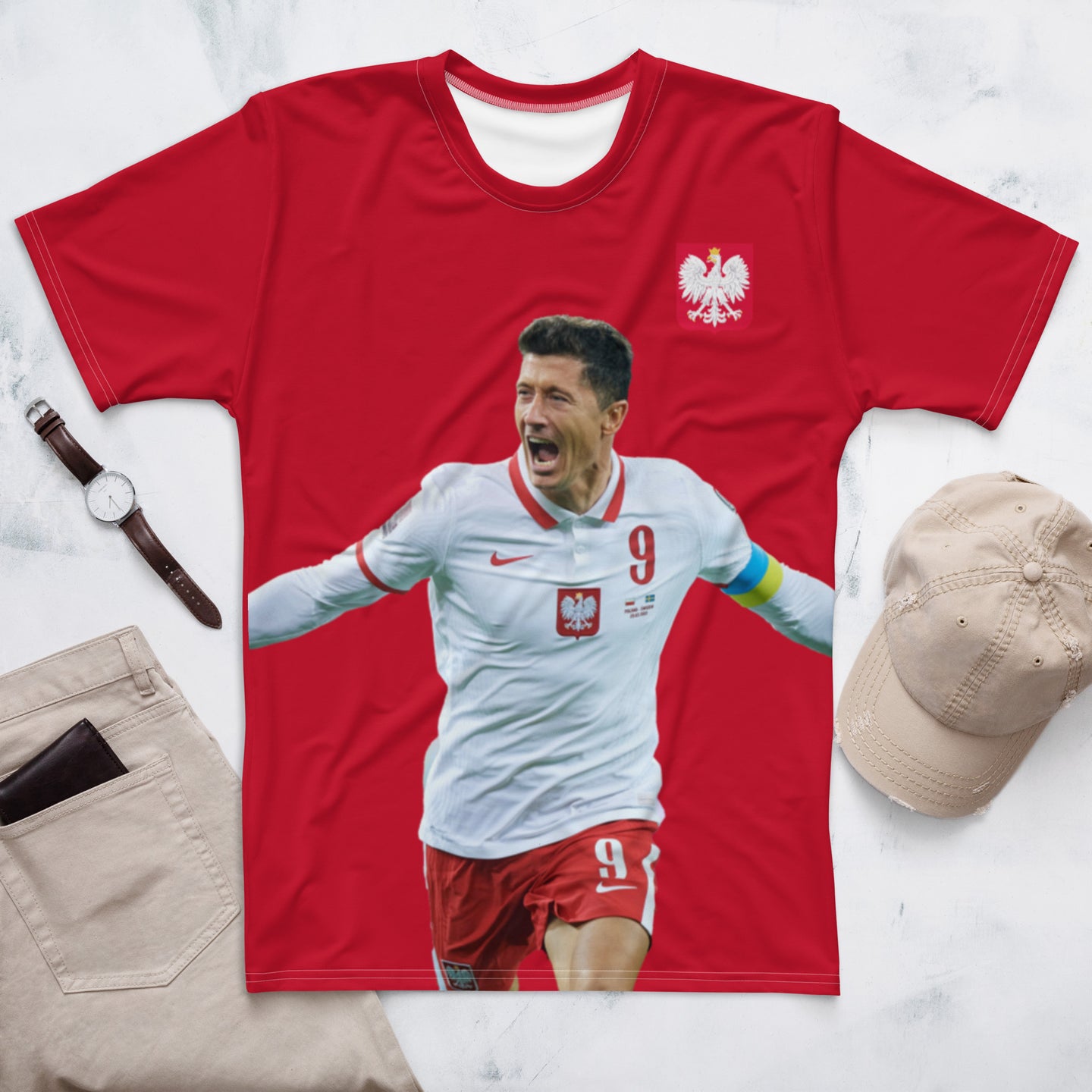Camiseta Polonia Mundial Lewandowski