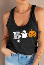 Load image into Gallery viewer, Round Neck BOO Graphic Tank Top
