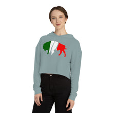 Cargar imagen en el visor de la galería, Italia Buffalo - Sudadera con capucha corta para mujer 
