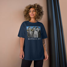 Load image into Gallery viewer, Buffalo Retro News Personalities Champion T-Shirt
