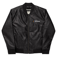 Load image into Gallery viewer, Lets Go Brandon Leather Bomber Jacket
