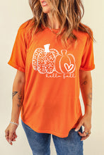Load image into Gallery viewer, HELLO FALL Pumpkin Graphic T-Shirt
