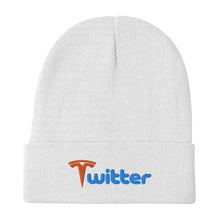 Load image into Gallery viewer, Tesla Twitter Embroidered Beanie
