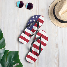 Load image into Gallery viewer, American Flag Flip-Flops

