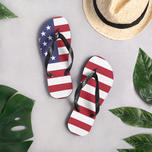 Load image into Gallery viewer, American Flag Flip-Flops
