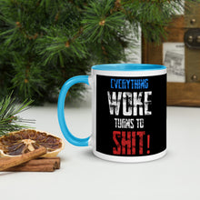 Load image into Gallery viewer, Everything Woke Turns To Shit Mug
